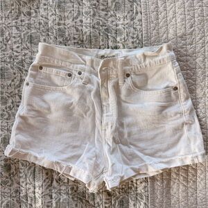 Madewell Women's Cream Jean Shorts